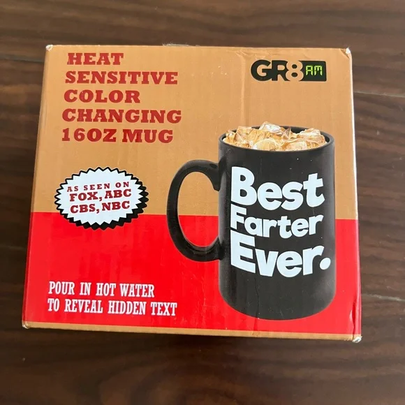 Kitchen | Gr8am Heat Sensitive Color Changing 16oz Mug Best Farter Ever New  Fathers Day | Poshmark